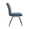 Armen Living Rylee Dining Room Accent Chair in Blue Fabric and Black Finish, PK2 LCRYSIBLU - alternate 8
